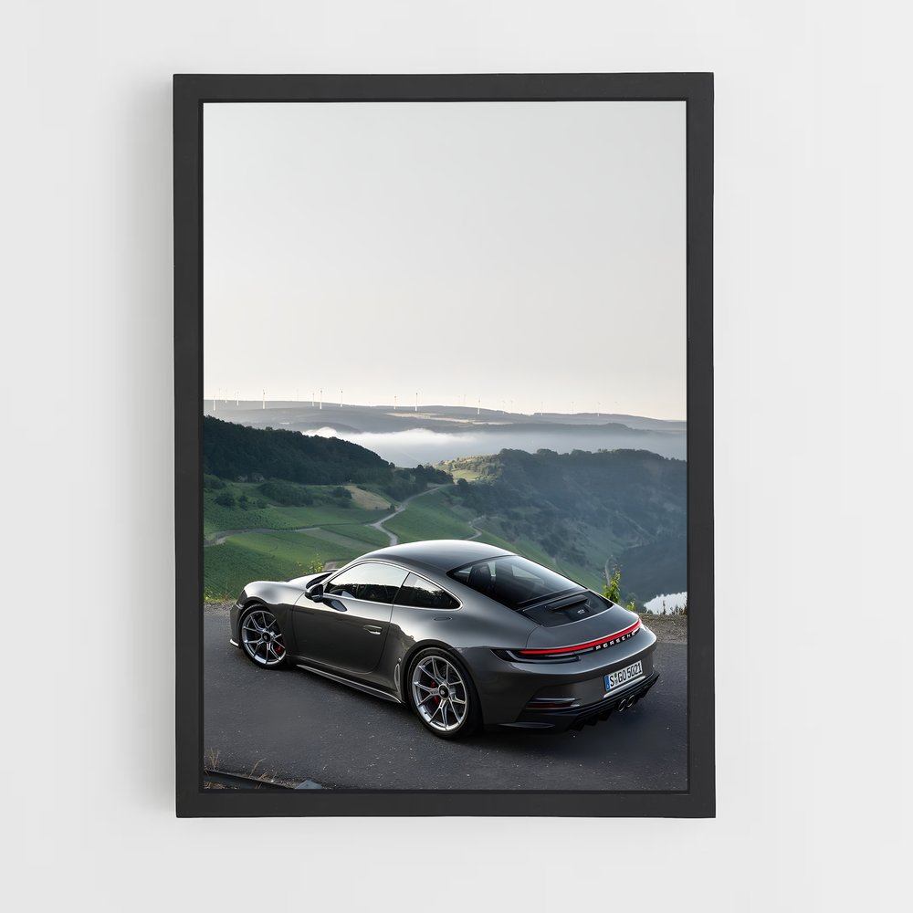 Poster magnifique gt touring – affiche Porsche (vue 2)